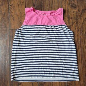 Loft Striped Colorblock Tank Top sz small